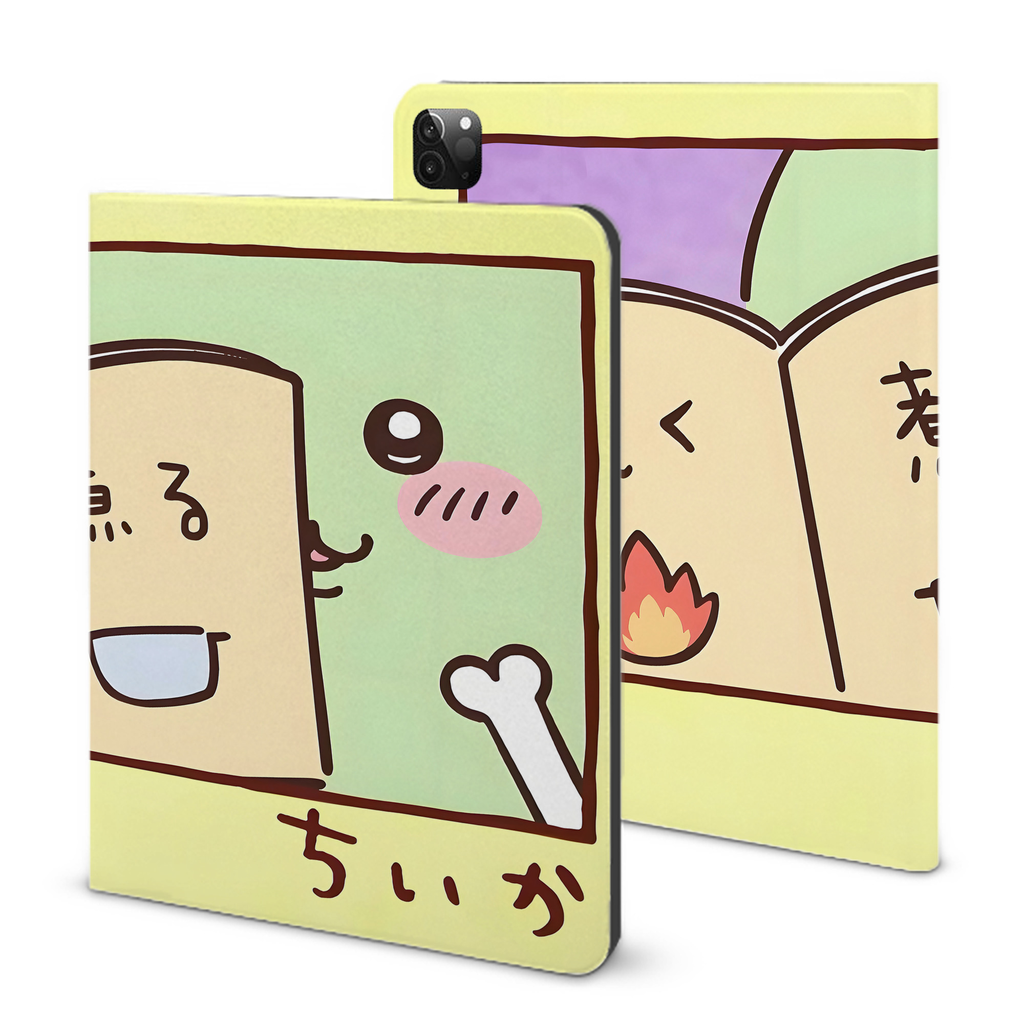（画像用） ちいかわ Chii-kawa IPadケース ペンホルダー付き ブックスタイルデザイン